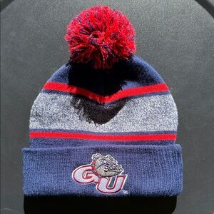 Gonzaga University Bulldogs Navy and Red Pom-Pom Game Day Beanie